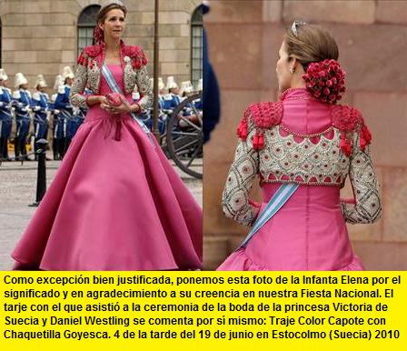 INFANTA ELENA EN LA BODA DE   Victoria de Suecia y Daniel Westling 